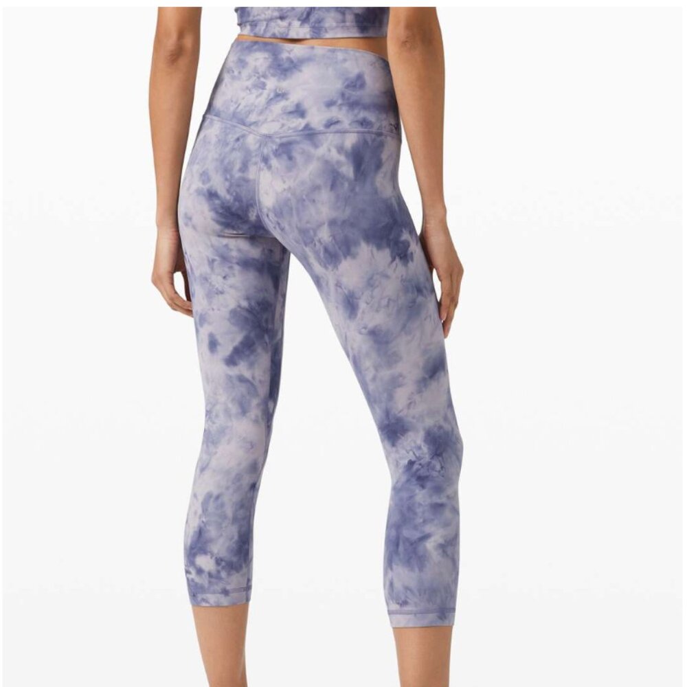Lululemon Align Crop 21" *Diamond Dye Diamond Dye Iced Iris Peri Purple - Picture 2 of 9